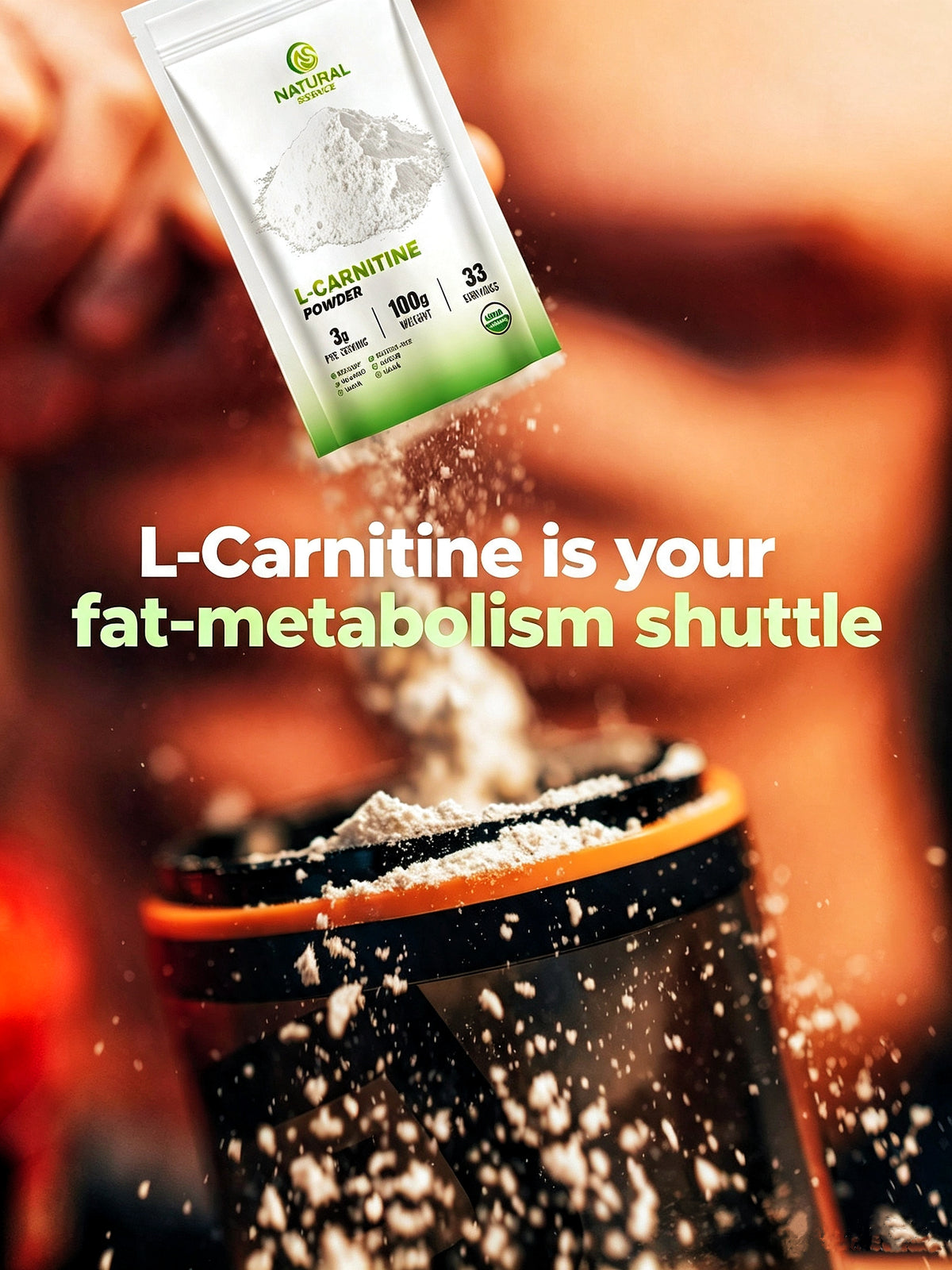 l-carnitine-Powder Supplements-Fat burner-Weight management-99% purity