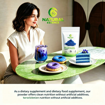 Natural Blue Food Color - Butterfly Pea Powder 100g- Natural Color for Baking & Drinks