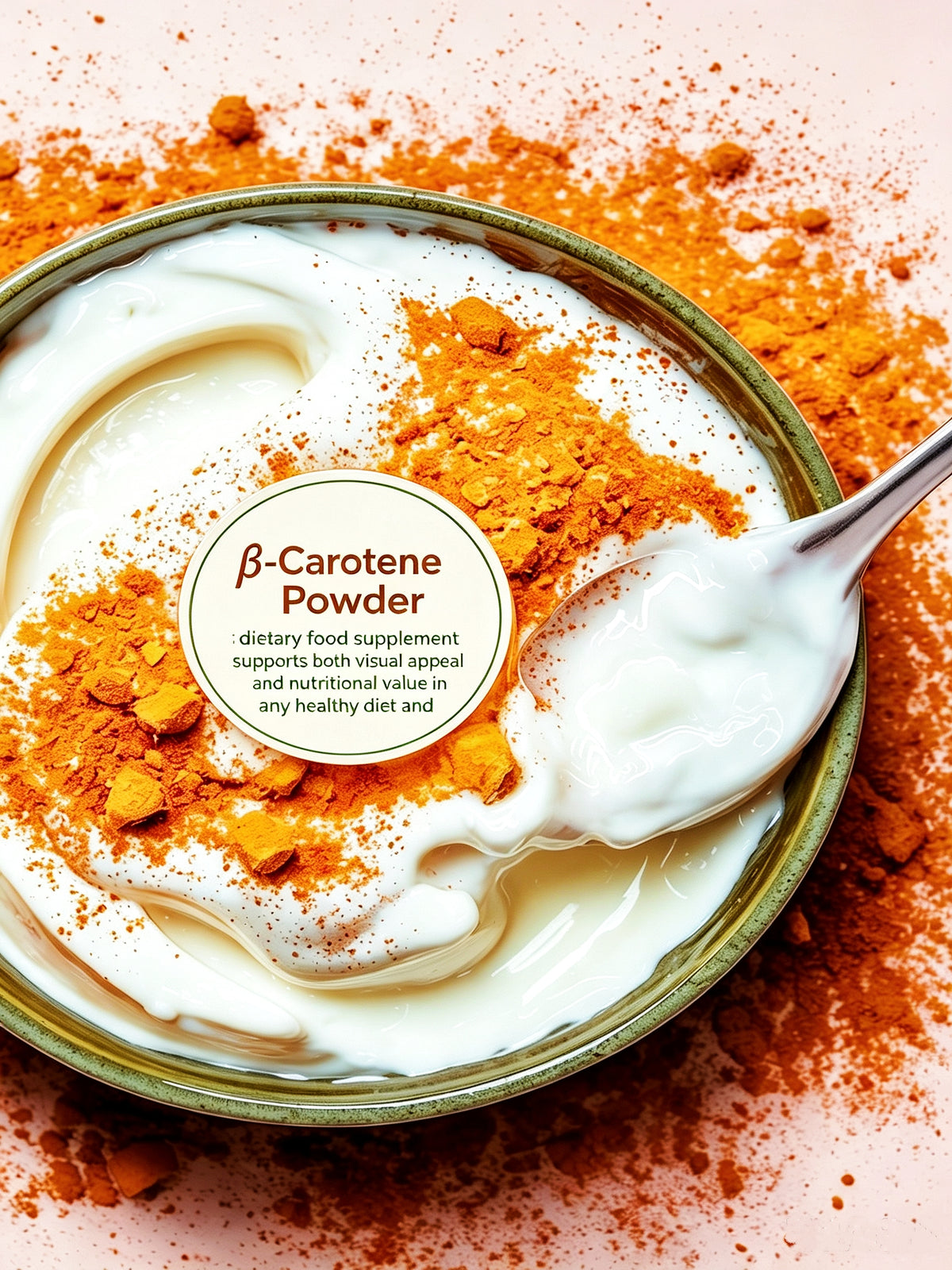 Beta Carotene Antioxidant Powder - Provitamin A for Immune Support & Skin Health- Dietary Supplements
