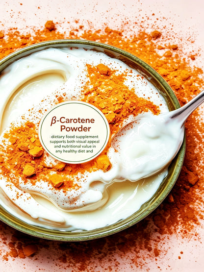 Beta Carotene Antioxidant Powder - Provitamin A for Immune Support & Skin Health- Dietary Supplements