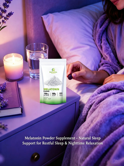 Pure Melatonin Powder – Better Sleep & Relaxation Support