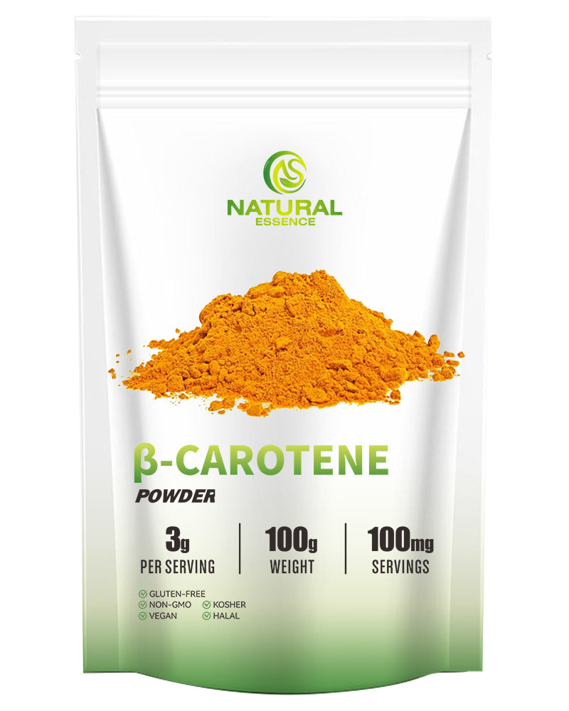 Beta Carotene Antioxidant Powder - Provitamin A for Immune Support & Skin Health- Dietary Supplements