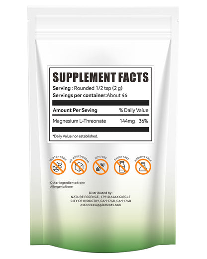 Magnesium L-Threonate-Powder Supplements-Wellness-Improve sleep quality