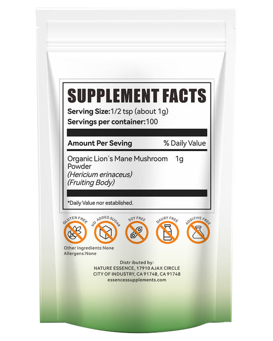 Organic Lion's Mane Mushroom Powder