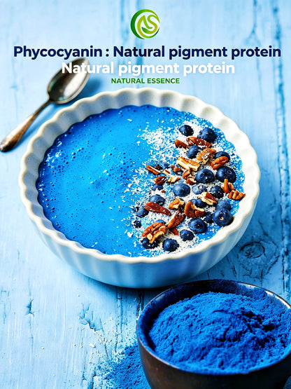 Phycocyanin Powder - Natural Blue Pigment Protein from Spirulina Extract for Antioxidant Health Supplements-100g